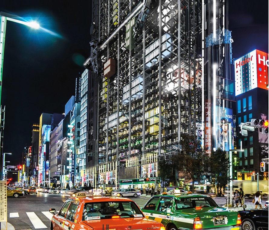 В Токио спроектирован небоскреб, квартиры в котором будут достраивать по мере необходимости