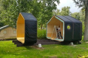 В Нидерландах появились необычные дома из картона