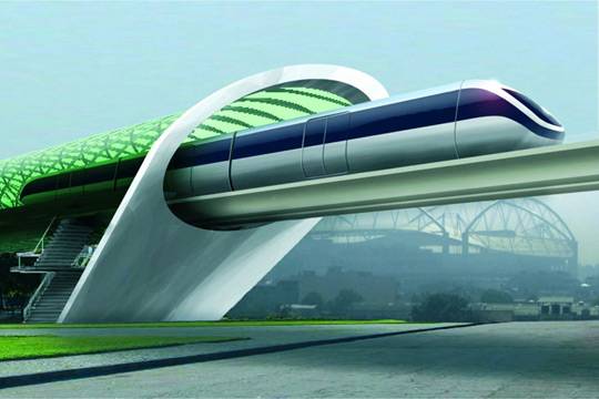 Проектируется транспорт будущего на рельсо-струнных технологиях