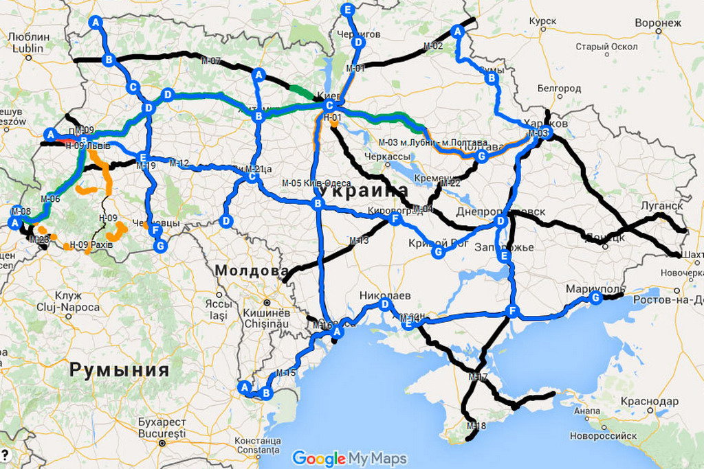 В Украине появится интерактивная карта состояния дорог