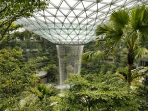 В Сингапуре создали самый высокий в мире водопад под крышей