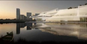 В Китае построят театр на воде в виде корабля
