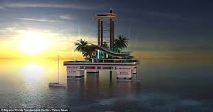 Плавучий остров спроектировали для миллиардеров