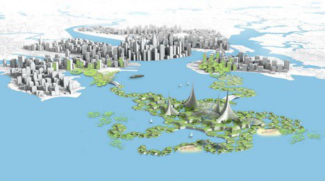 Голландцы придумали концепт плавучего города будущего