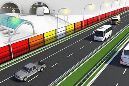 Изобрели солнечные шумопоглощающие панели для автострад