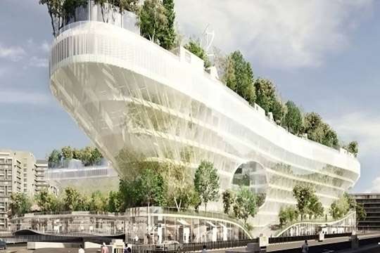 В Париже появится корабль с тысячей деревьев