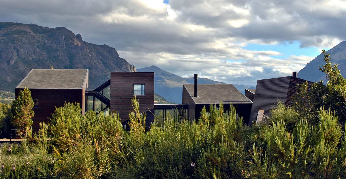 Роскошная, но скромная резиденция в горах Патагонии