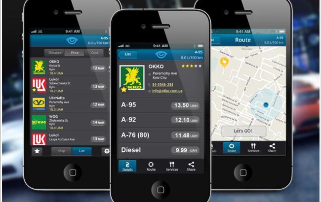 Украинцы разработали приложение для сравнения цен на заправках