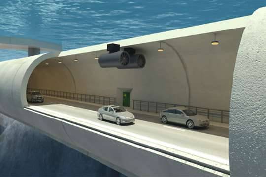 Строятся первые в мире подводные тоннели
