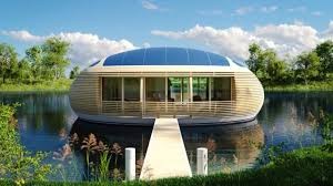Экологичный плавучий дом из переработанных материалов