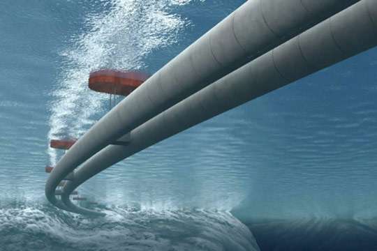 Проектируется первый в мире понтонный подводный тоннель для автомобилей